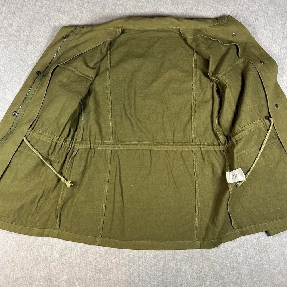 Unbranded Army Green Utility Field Jacket Cotton Military Coat Small B8C132 - Picture 3 of 6